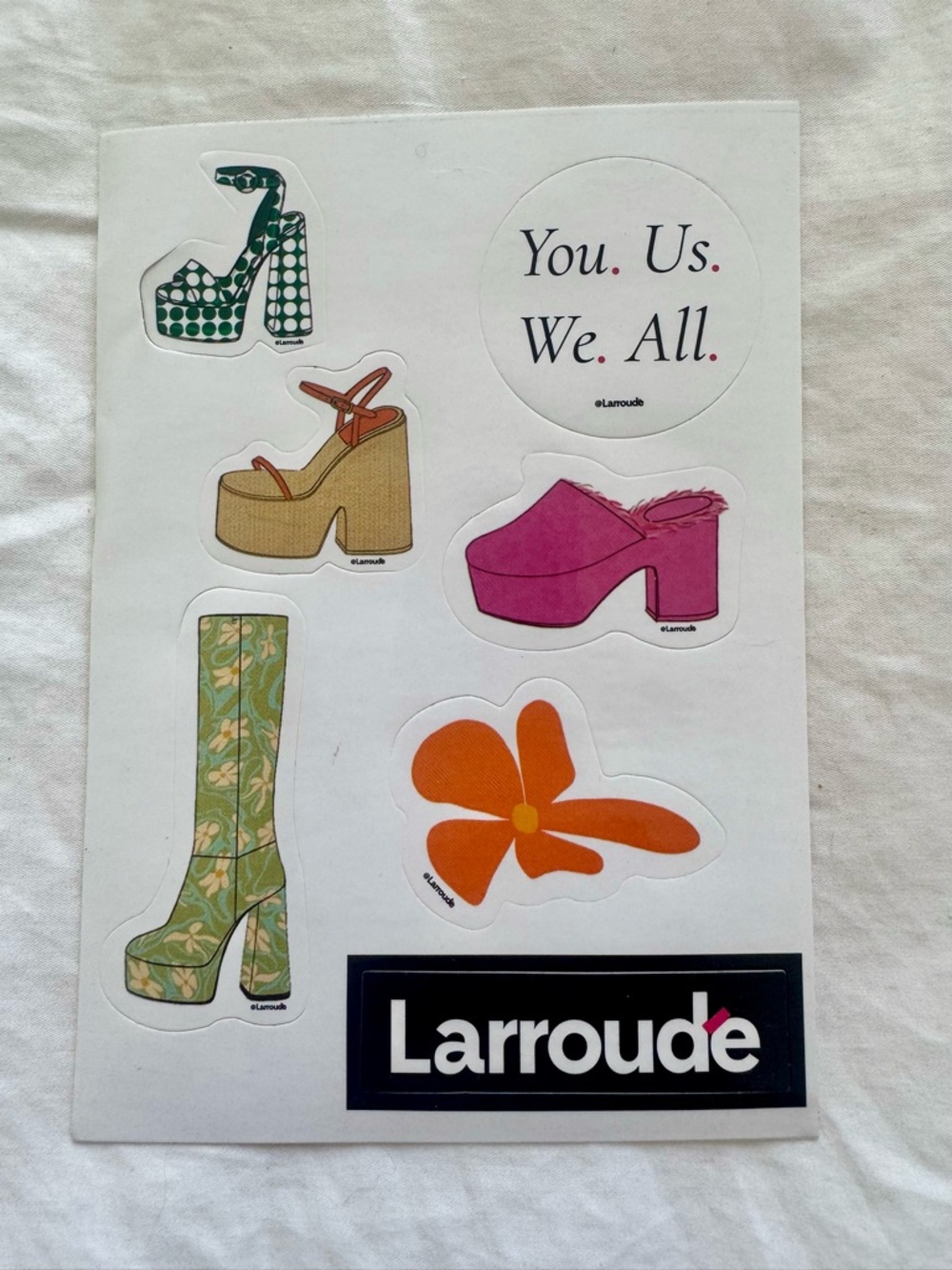 Larroude Sticker Set - Picture 3 of 8